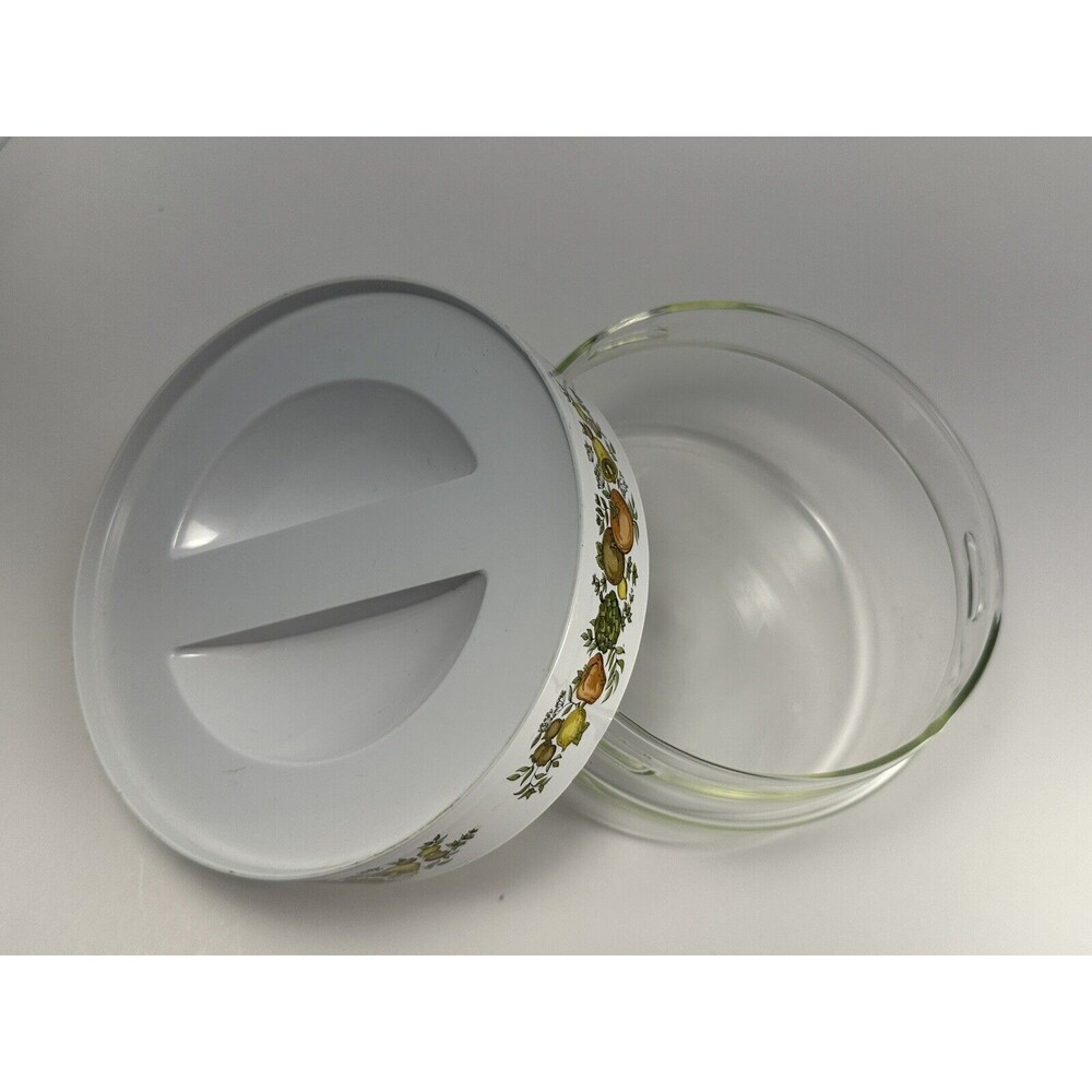 Vintage Pyrex Canister See N Store Spice of Life Glass Storage - Picture 3 of 7